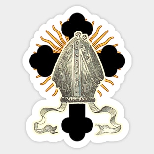 Pope's hat precious Mitre Sticker